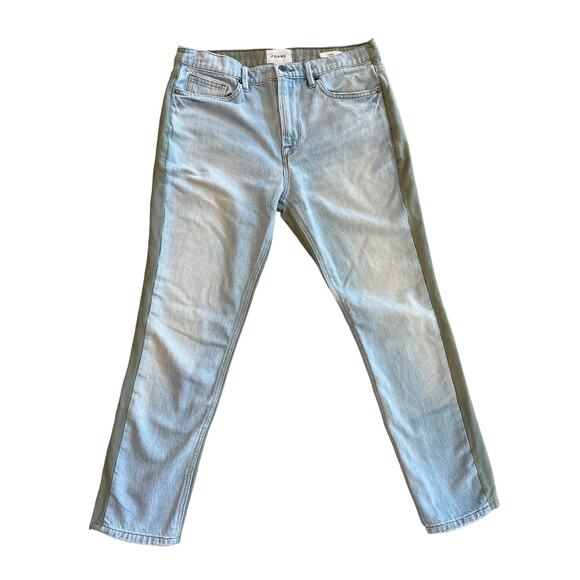 FRAME Two Tone Straight Leg Jeans Size 26 - Picture 2 of 10